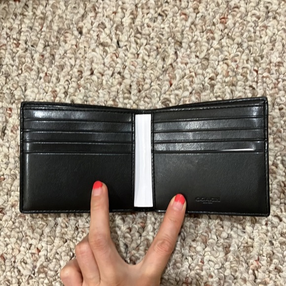 Coach Double Bill Signature Men Wallet- Mahogany Brown F75083 - Picture 8 of 11